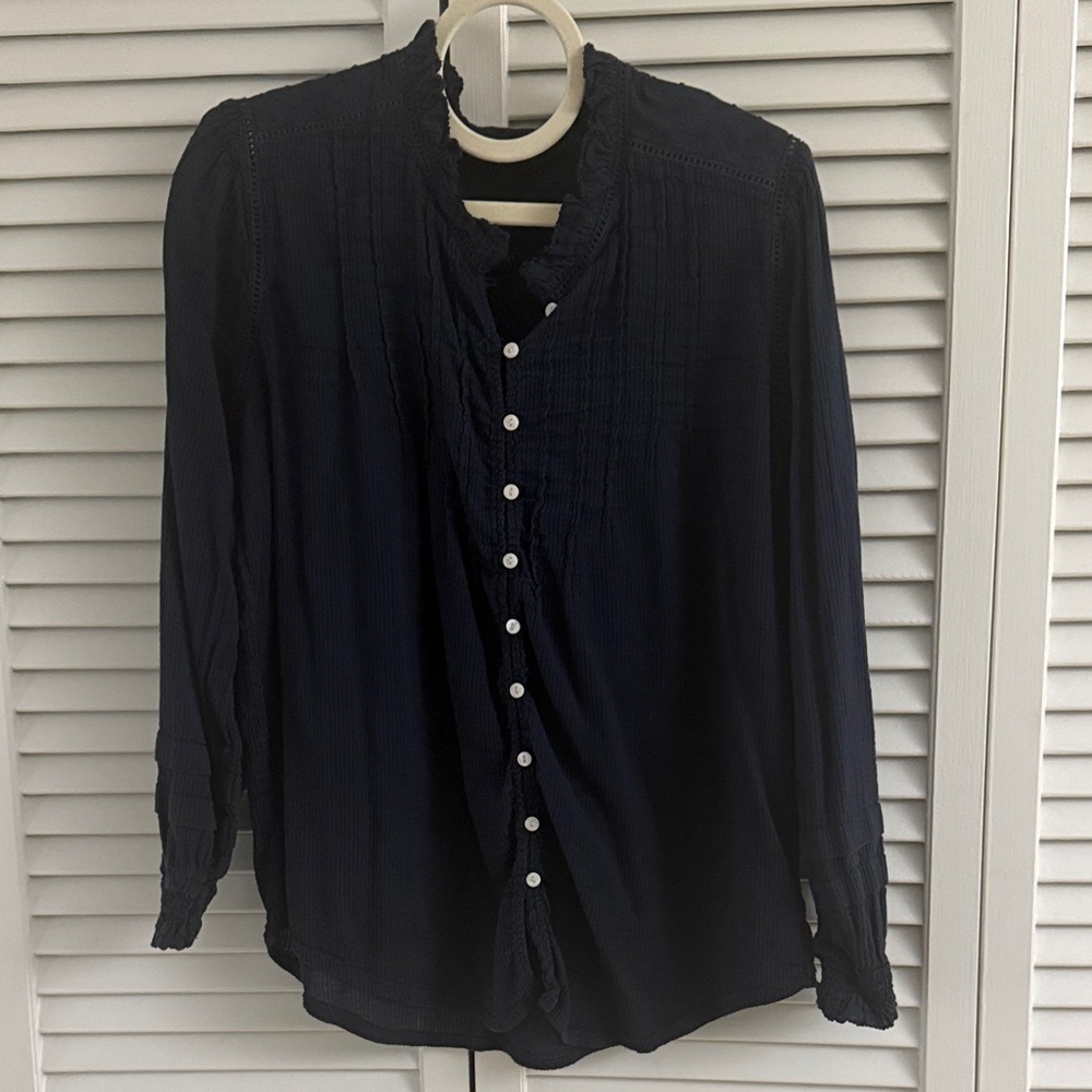 Quince Women's Navy Blouse